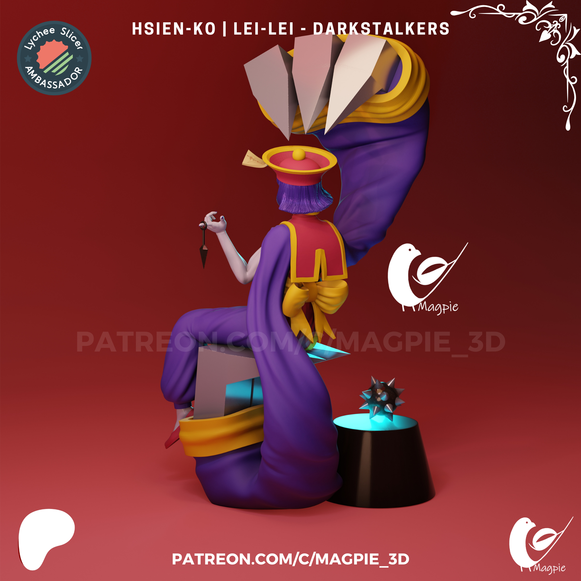 Hsien-Ko - Lei-Lei - Darkstalkers MagPie_3d 06